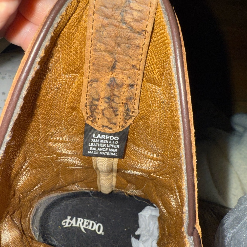 LAREDO MEN'S RUSTIC RANCHER STOCKMAN BOOTS - Picture 13 of 16